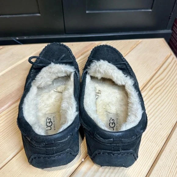UGG Black Suede Moccasins - Picture 2 of 5